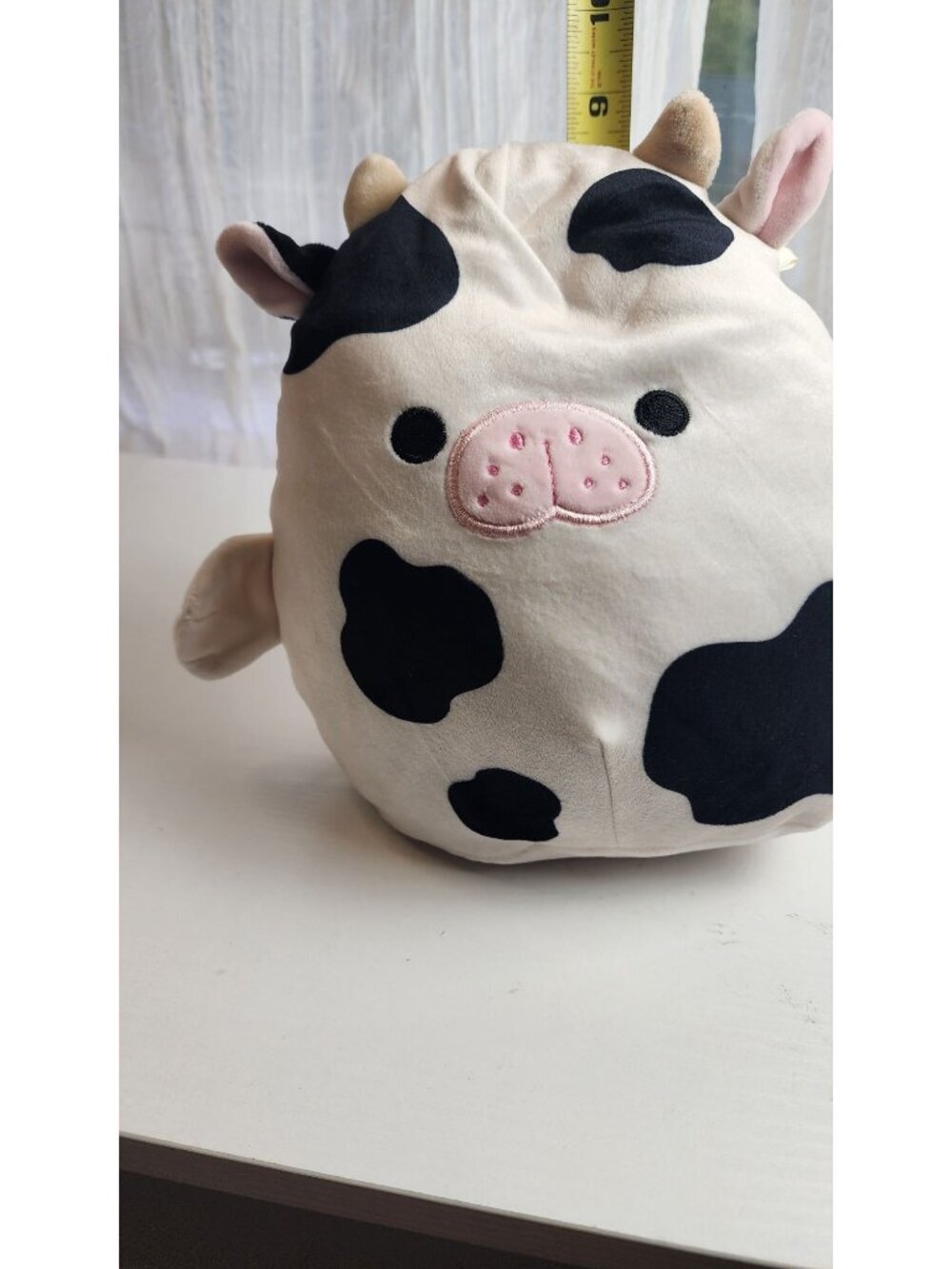 Squishmallow 8" Alita The Sea Cow  Black & White Plush Toy
